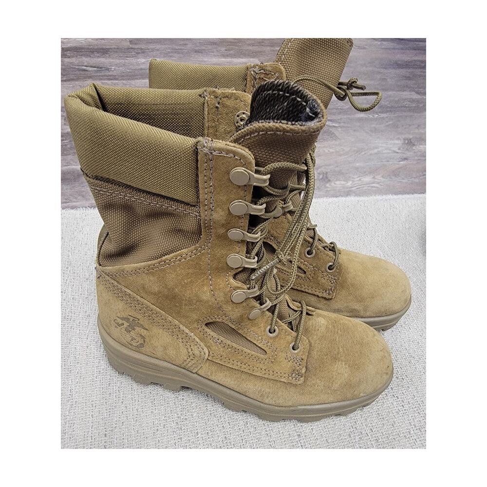 BATES MARINE CORPS Emblem GORE TEX Military type Boots Sz 4.5 R  0120